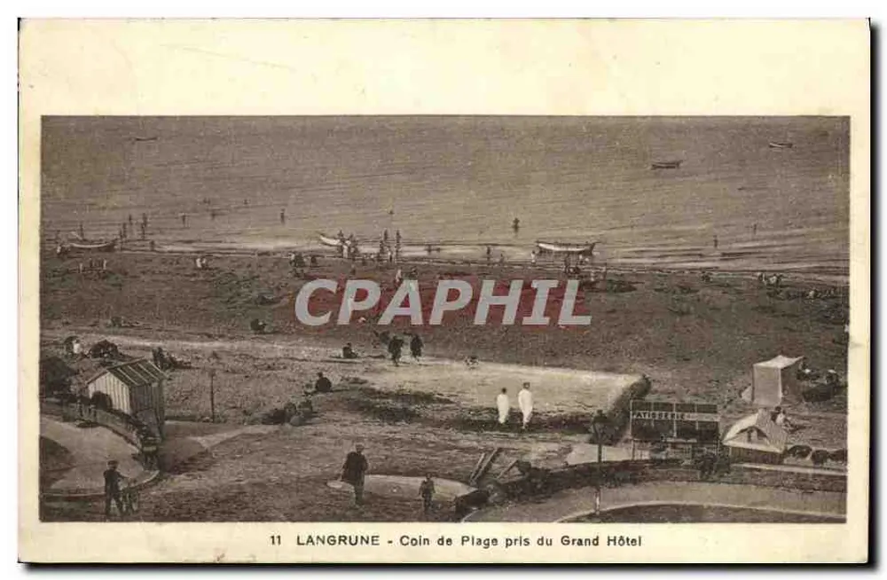 Langrune - Ecke der Strand vom Grand Hotel — J.E.M. Fotograf - Vorderseite
