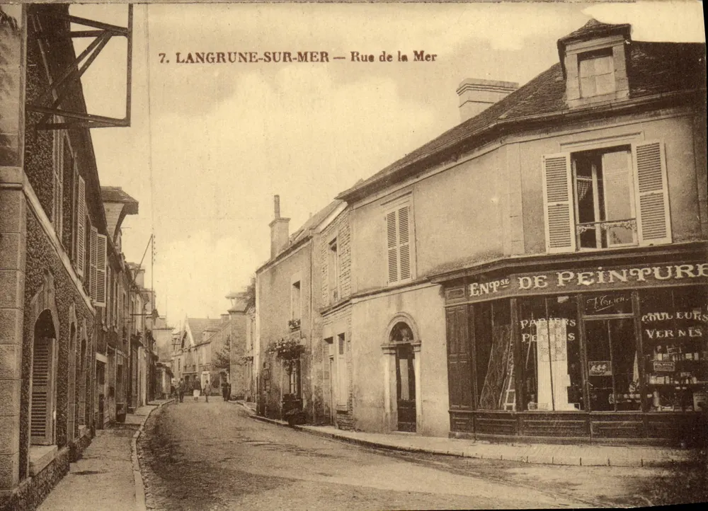 Langrune-sur-Mer — Rue de la Mer — Malerei der Ehefrau - Vorderseite