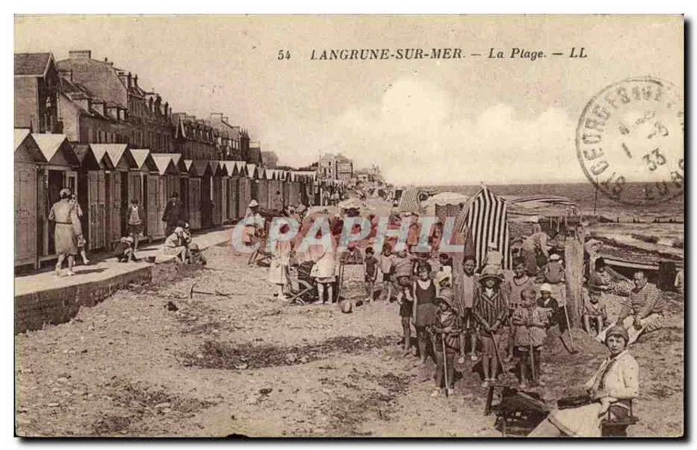 Langrune-sur-Mer — Die Strandpromenade — LL - Vorderseite