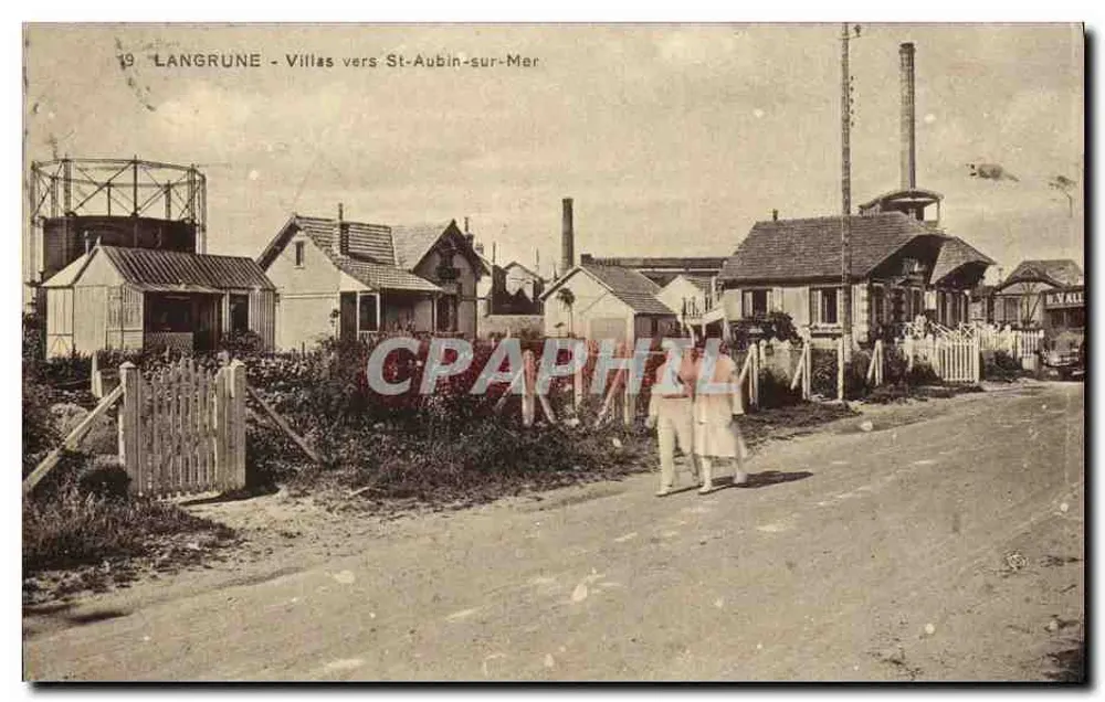 Langrune — Villas perto de St-Aubin-sur-Mer — editor: Arts Plastiques Mécaniques, n°9 - Frente