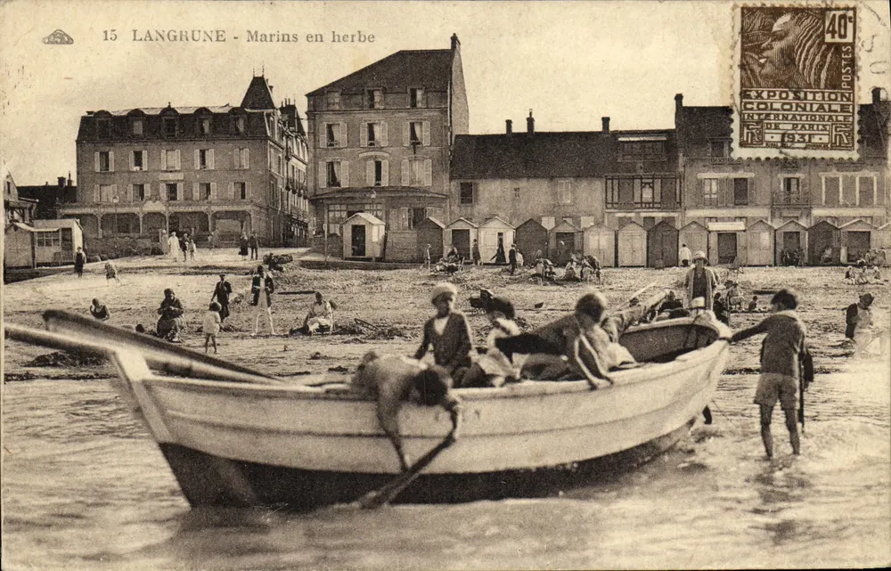 Langrune - Junge Seefahrer — Internationale Kolonialausstellung 1931 — Verlag nicht sichtbar - Vorderseite