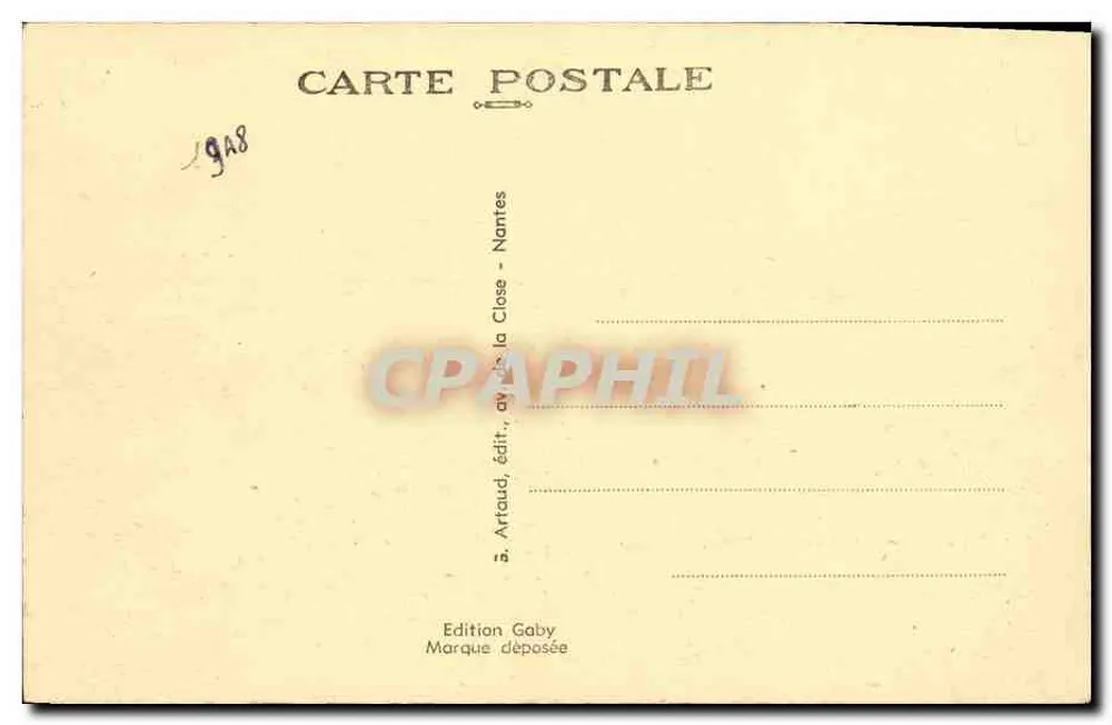 Langrune-sur-Mer (Calvados) — A Praia, vista geral — Gaby - Verso