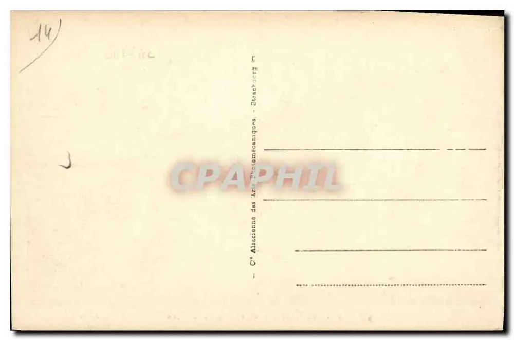 Langrune - Visão geral da Digue — Cie Ancienne des Arts Photomécaniques - Verso