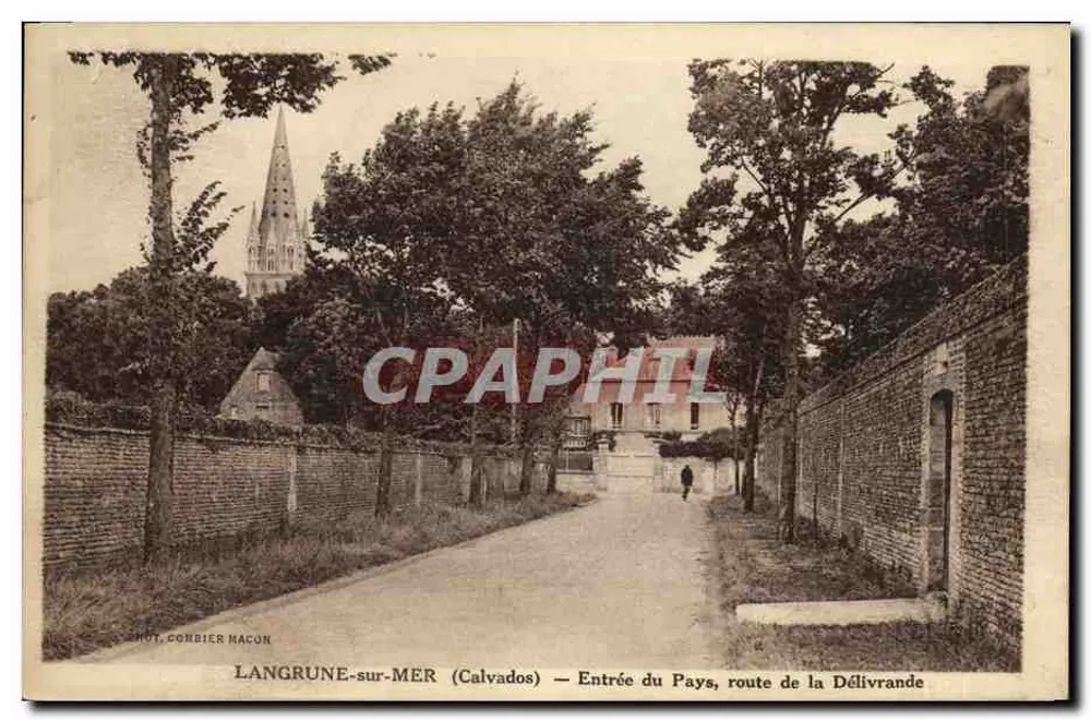 Langrune-sur-Mer (Calvados) — Eingang zum Dorf, Route de la Délivrande — Fot. Combier Macon - Vorderseite