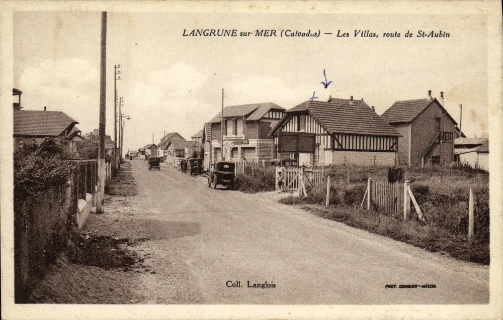 Langrune-sur-Mer (Calvados) — Die Villas, Route de St-Aubin — Fot. Combier-Nacour - Vorderseite