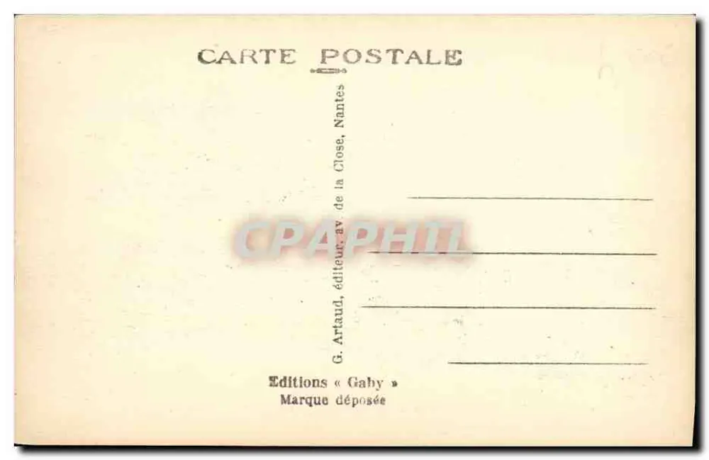 Langrune-sur-Mer (Calvados) — Kinder am Strand — Gaby - Rückseite