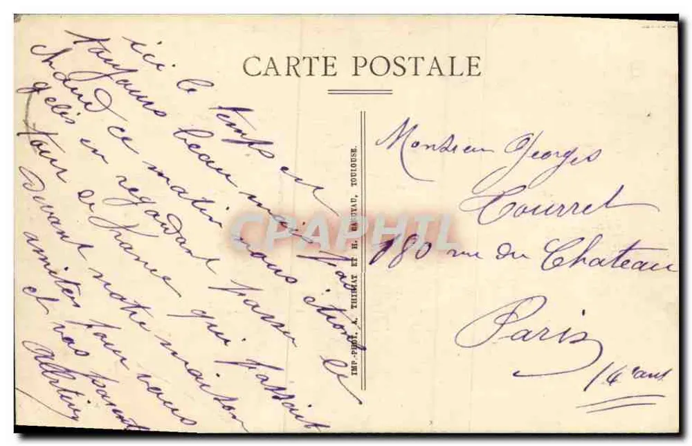 Langrune-sur-Mer — Le Moulin — exposition internationale décoratifs et industriels modernes 1925 - Verso
