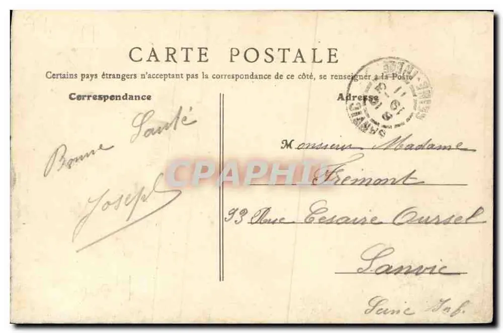 Langrune-sur-Mer — Lembrete de Langrune-sur-Mer — B.F. Paris - Verso