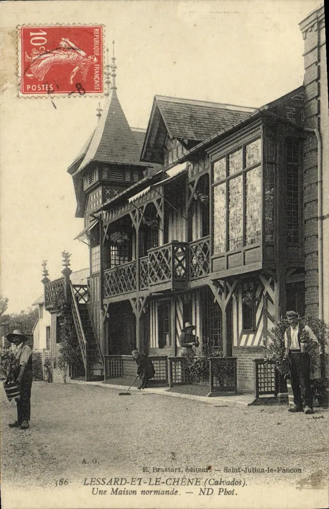 Uma Casa normanda — Saint-Julien-le-Fancon (Calvados) — E. Brassart, editor — n°86 - Frente