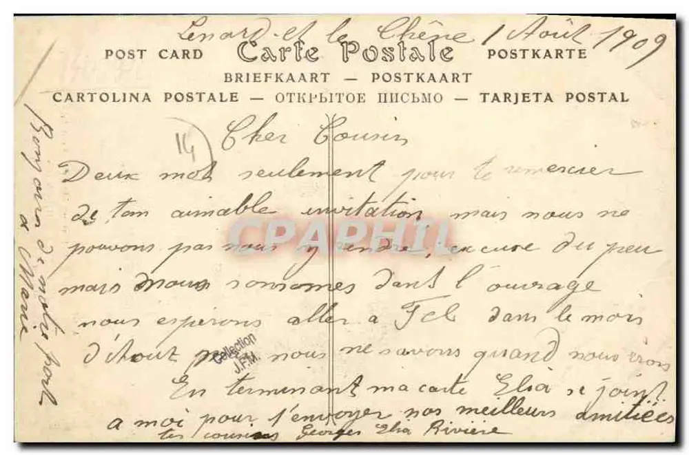 Uma Casa normanda — Saint-Julien-le-Fancon (Calvados) — E. Brassart, editor — n°86 - Verso