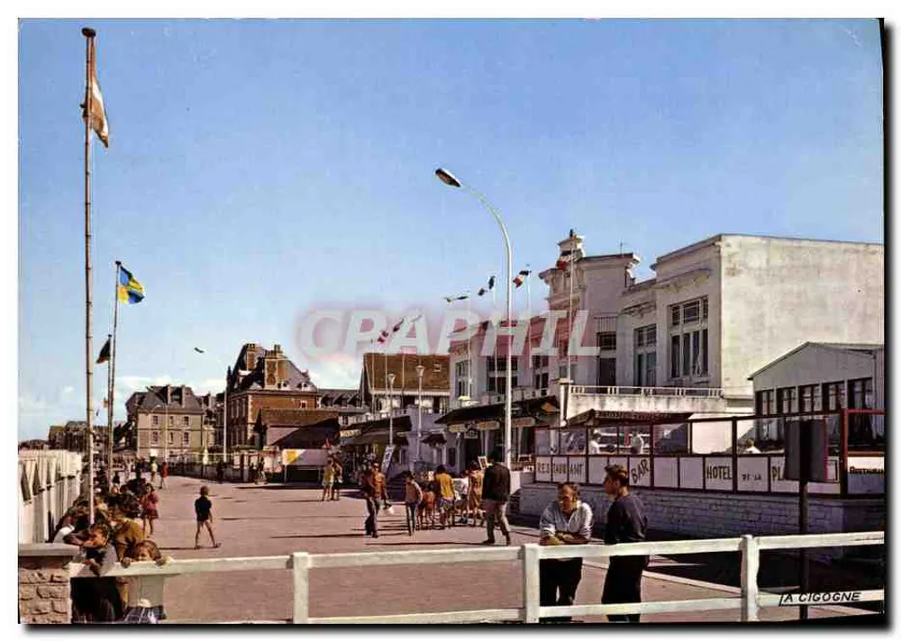 Lion-sur-Mer — vista do cais e do hotel 'La Cigogne' — Edição 'La Cigogne' - Frente