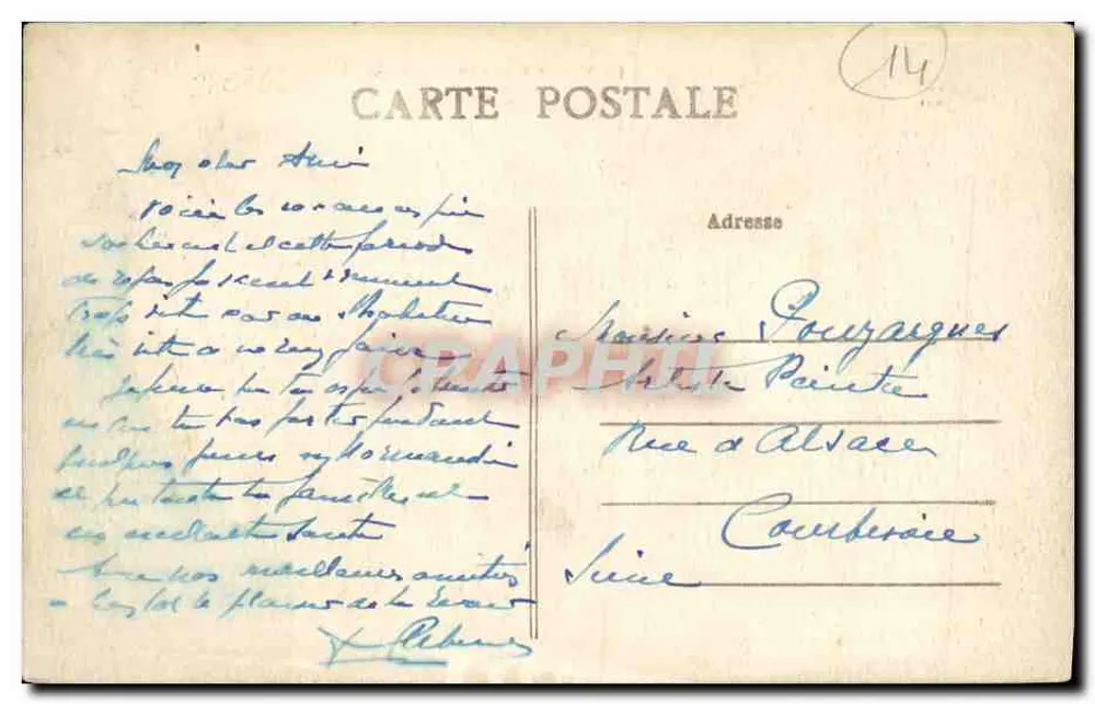 Côte de Nacre — LION-sur-MER — Die Strand, Richtung Luc - Rückseite