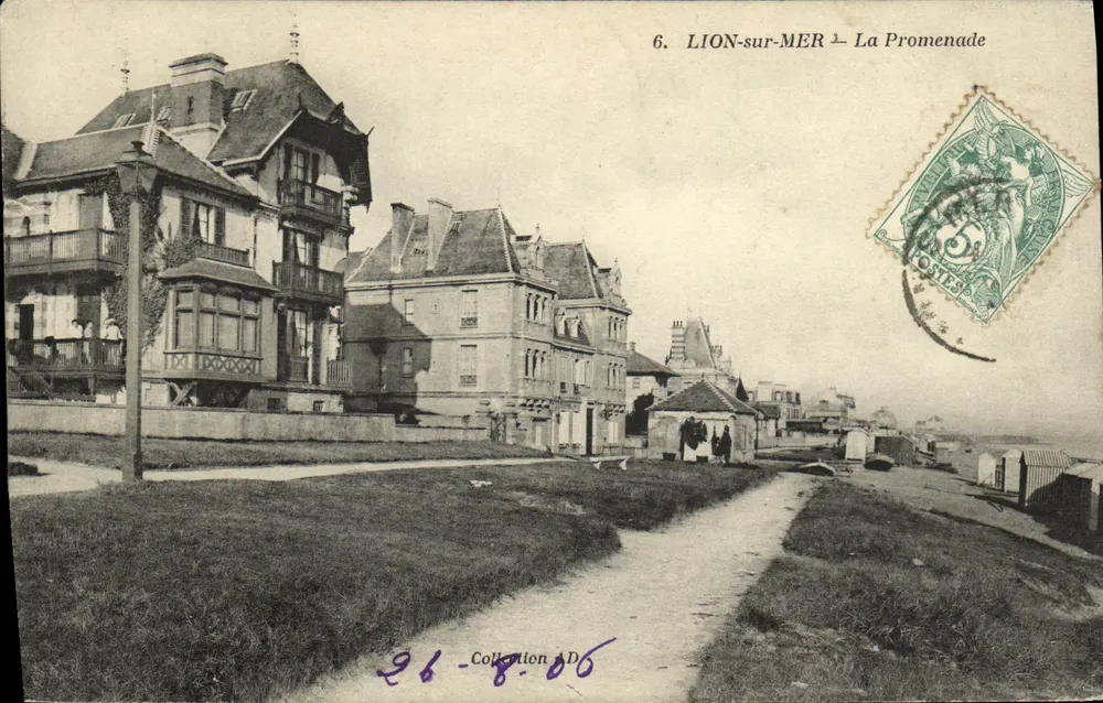 LION-sur-MER — A Promenade — Coleção AD, n°6 - Frente