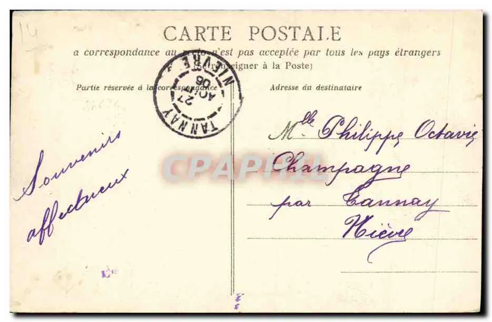 LION-sur-MER — A Promenade — Coleção AD, n°6 - Verso