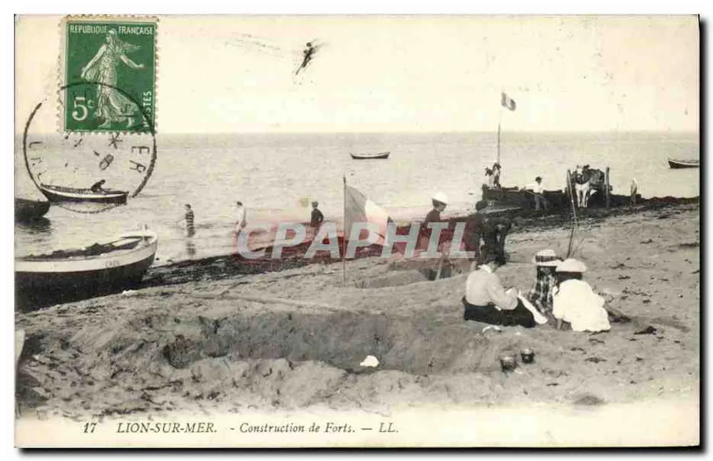 Lion-sur-Mer — Construção de Fortes — LL. n°17 - Frente