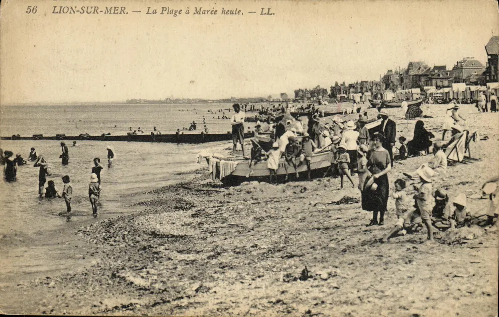 Lion-sur-Mer — Die Strände bei Ebbe — LL. — Nr. 56 - Vorderseite