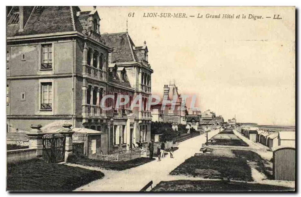 Lion-sur-Mer — Das Grand Hotel und die Digue — LL. — n°61 - Vorderseite