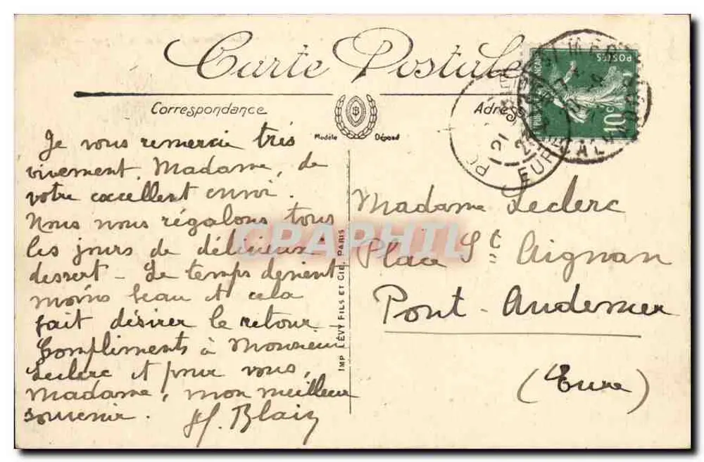 Lion-sur-Mer — Das Grand Hotel und die Digue — LL. — n°61 - Rückseite
