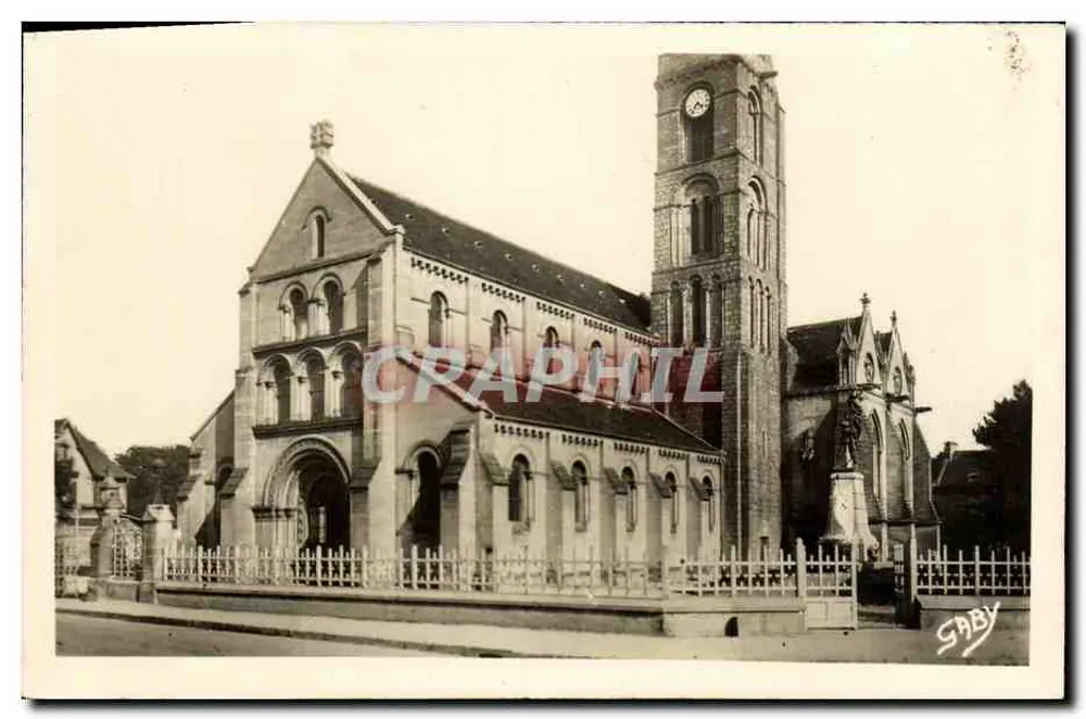 Lion-sur-Mer (Calvados) — Die Kirche und das Kriegsdenkmal 1914-1918 — Verlag Caby - Vorderseite