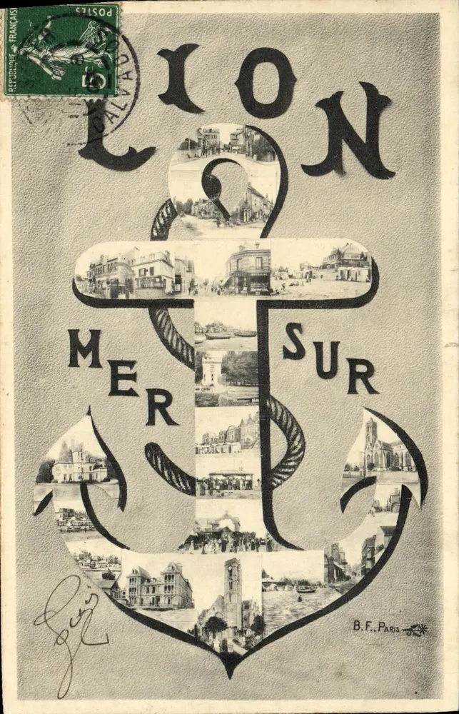L'Île-sur-Mer — vista panorâmica em forma de âncora — B.F. Paris - Frente