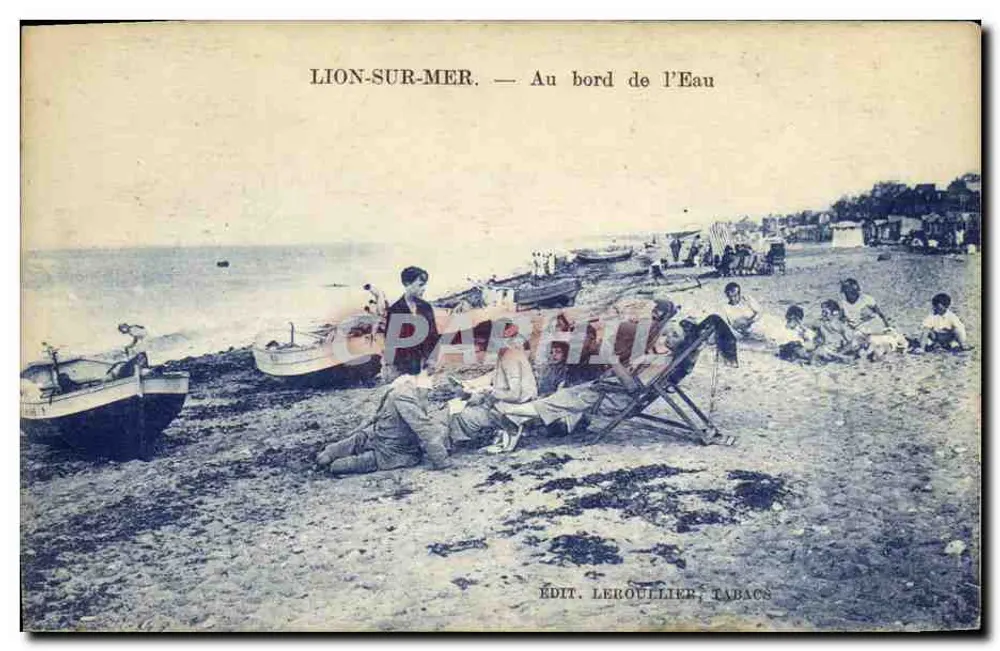 Lion-sur-Mer — Ao Lado da Água — Ed. Leroullier, Tabacs - Frente