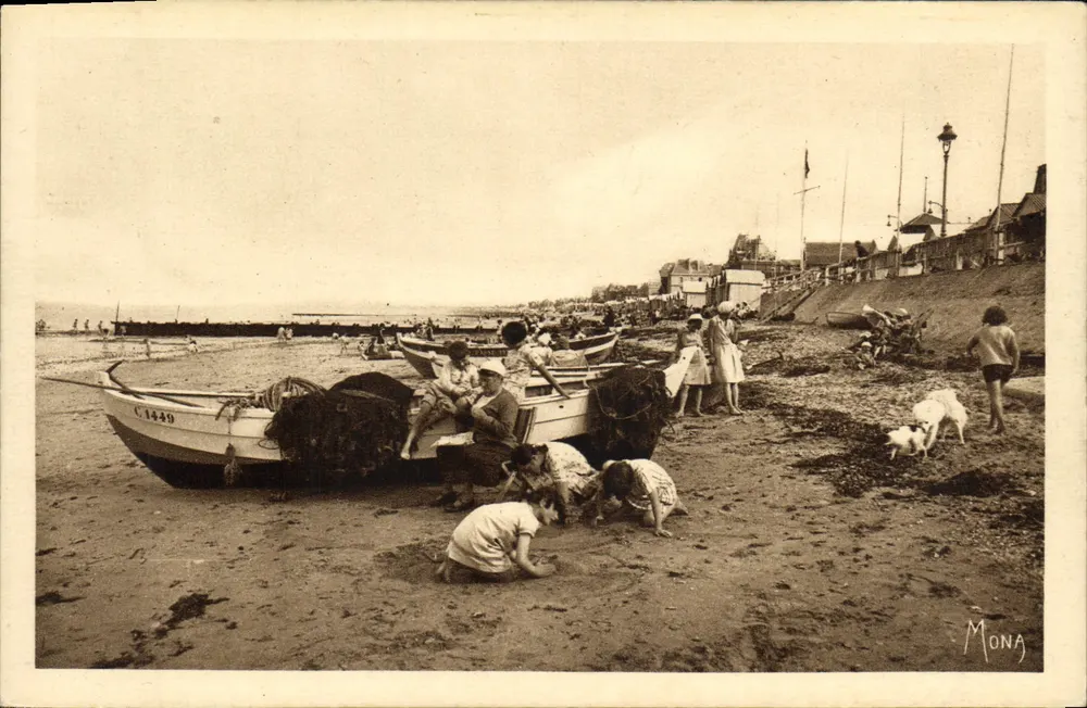 Lion-sur-Mer — Ansicht der Strandpromenade — Impressions d'Art MONA - Vorderseite
