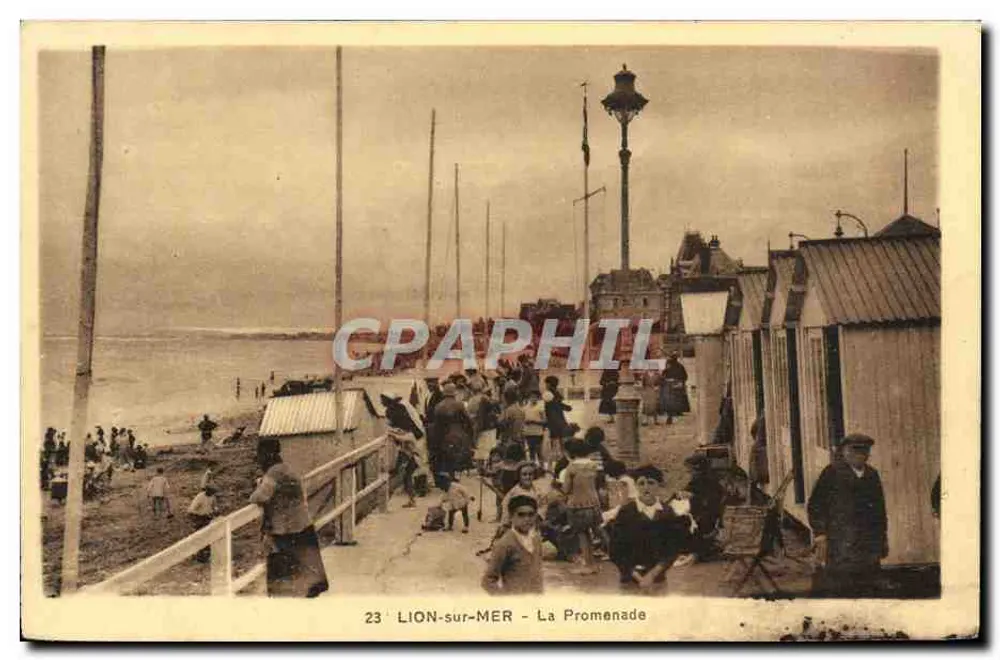 LION-sur-MER - A Promenade — editor G. Delord Père, n°23 - Frente