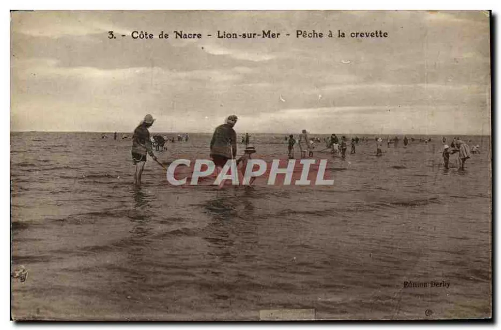 Côte de Nacre - Lion-sur-Mer - Pesca de camarões — Edição Derby - Frente