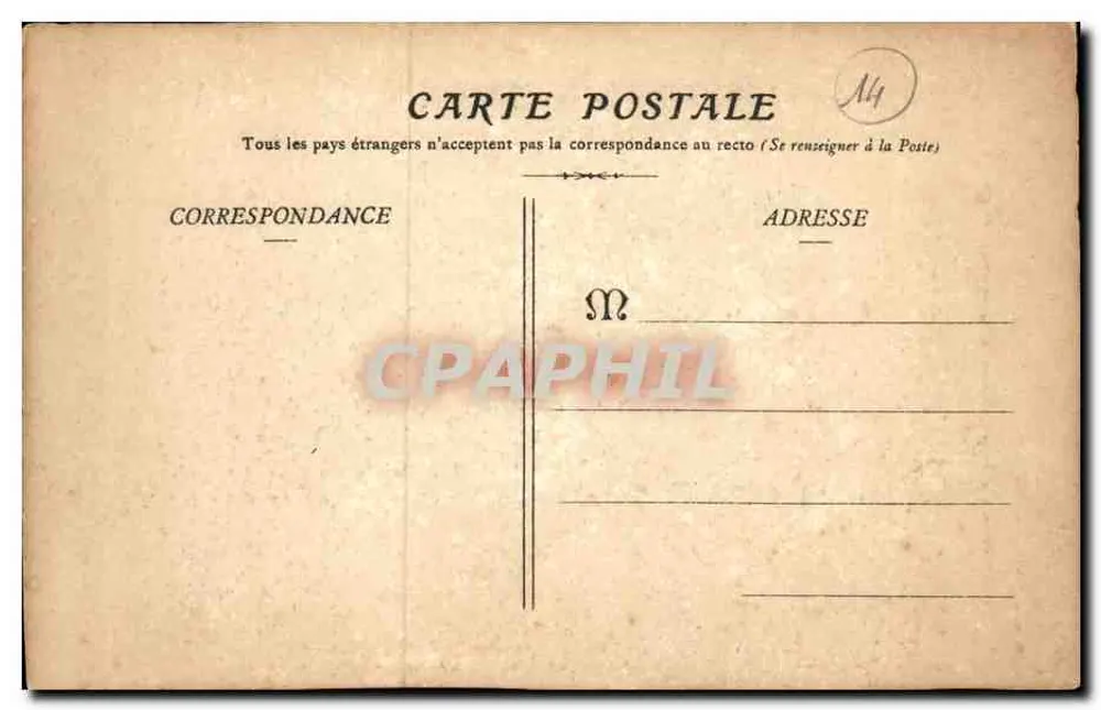 Castelo de Lion-sur-Mer — arrondissement de Caen (Calvados) — E. Pasruis, fotógrafo, Laizé (Orne) — N° 466 - Verso