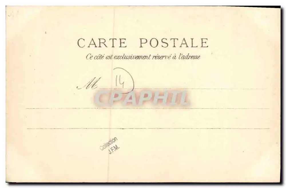 Castelo de Lion — Editor L. Brecche, Editor em Caen — n° 45 - Verso