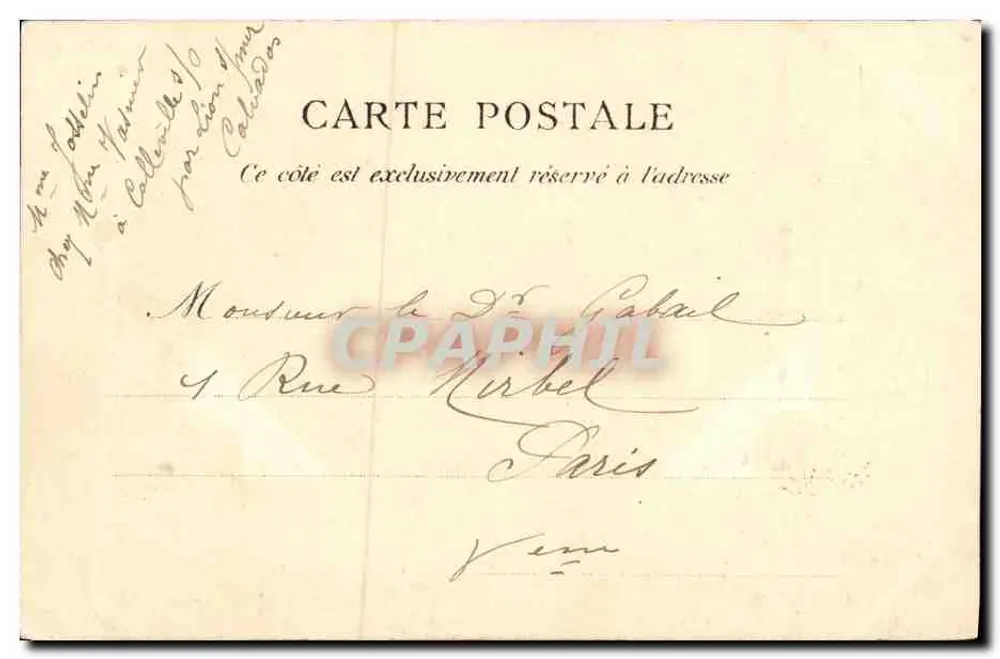 LION — O Castelo, lado do Jardim — J. Bréchiet, Canão (dep.60) - Verso