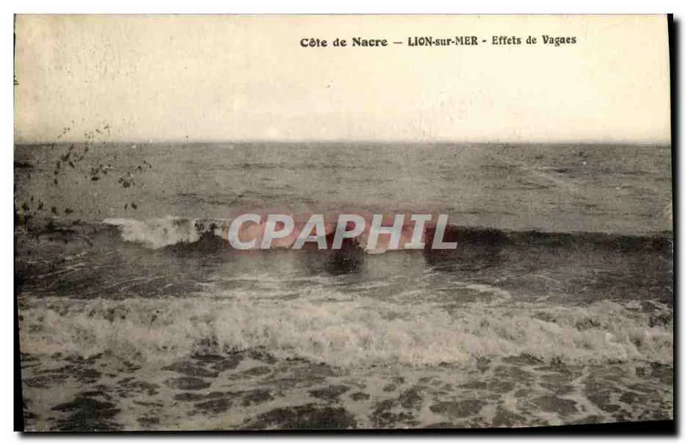 Côte de Nacre — LION-sur-MER — Efeitos de Vagaes - Frente