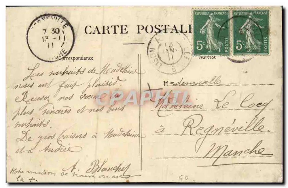 Lison — Route de Ste-Marguerite — Hotel du Café J. BURKEL - Rückseite