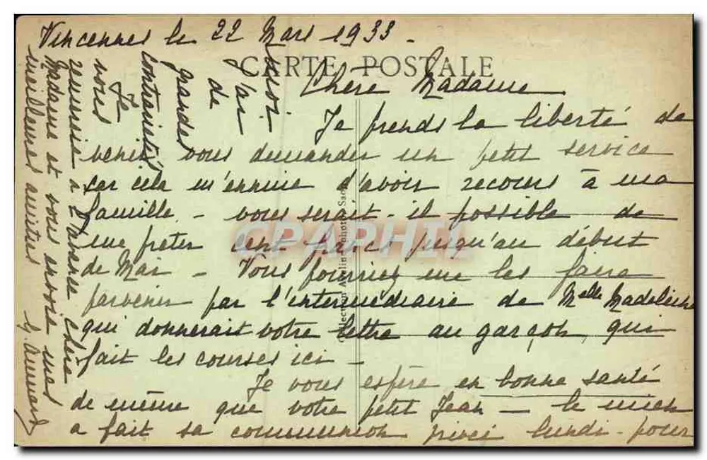 Portal der Kirche von LITTRX — Römischer Stil — Verlag unbekannt - Rückseite