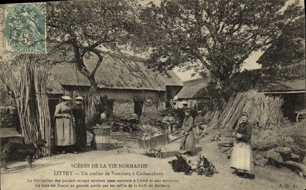Littry — Ein Korbweberei-Atelier in Catheaubray — A.D. 61 - Vorderseite