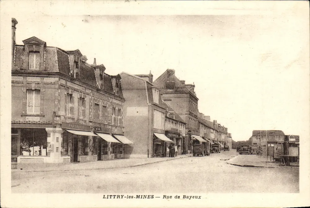 LITTRY-les-MINES — Rue de Bayeux — Edition Masscy - Vorderseite