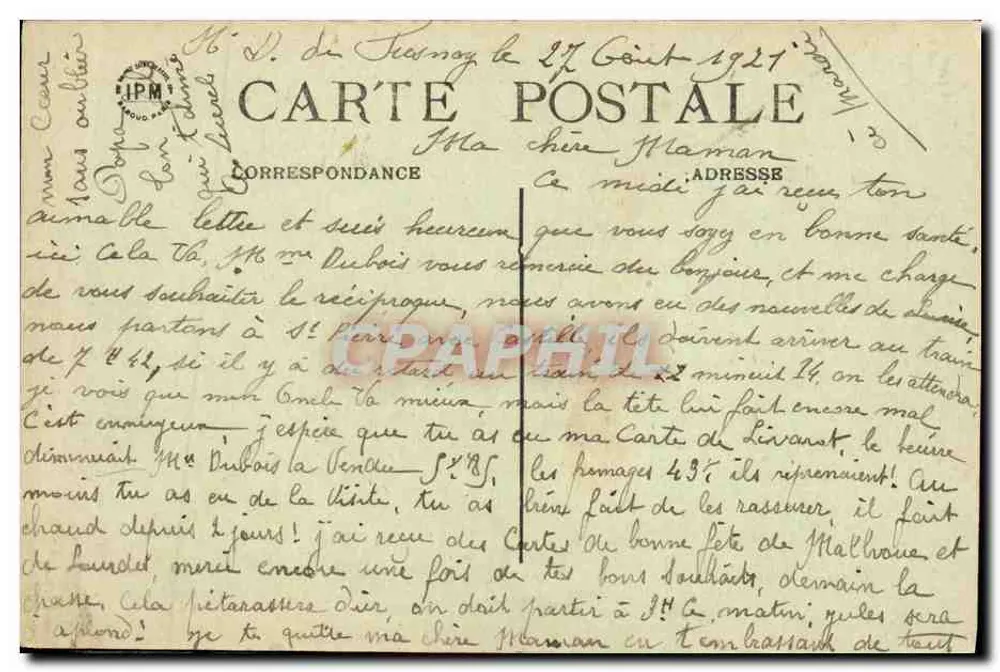 LIVAROT (Calvados) — Kapelle von NEUVILLE — Imp. H. Crouillebois - Rückseite