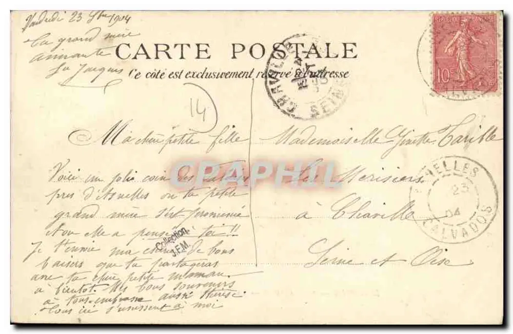 Longues — Die Klippen — Abstieg zum Meer — E.A. 5344 - Rückseite