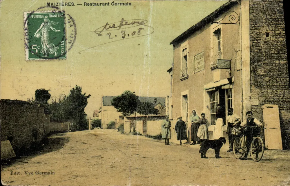 Maizières — Restaurant Germain — Edit. Vve Germain - Frente
