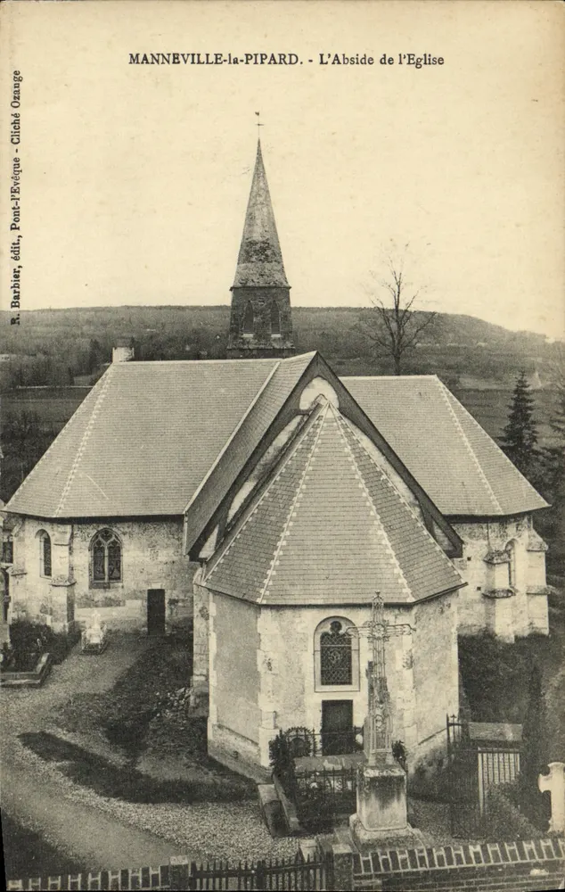 Manneville-la-Pipard - Die Apse der Kirche — Foto des Bischofs, Verlag Barbier - Vorderseite
