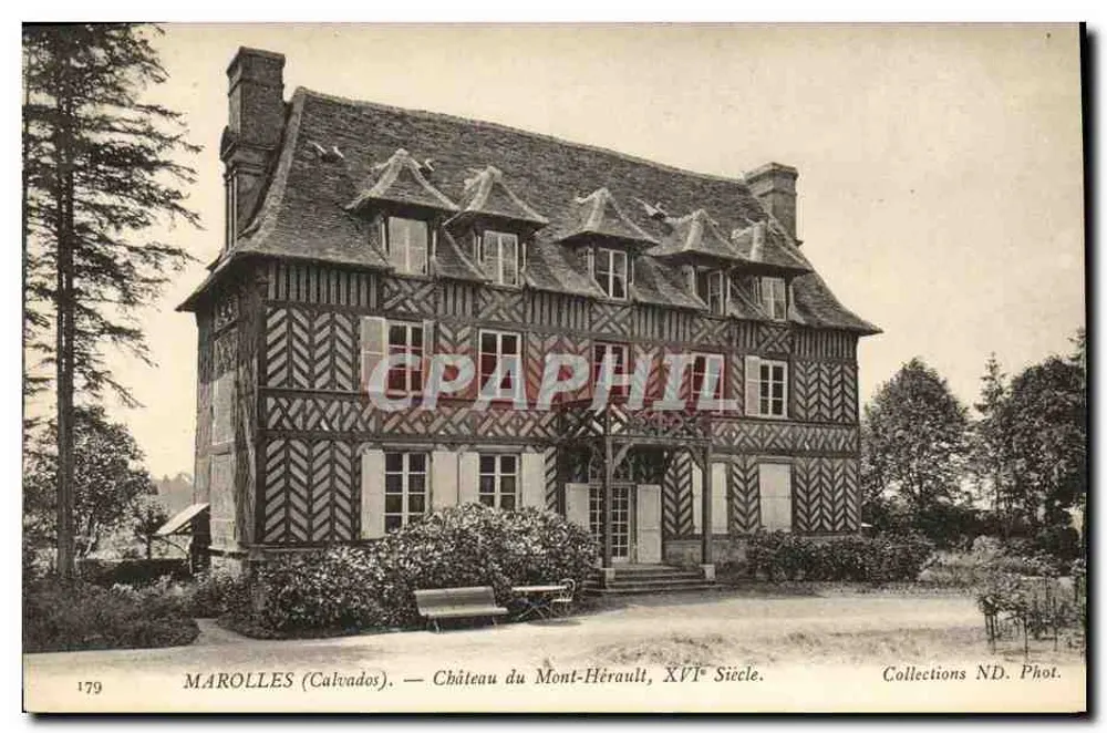 Marolles (Calvados) — Castello del Mont-Hérault, XVI secolo — Collezioni ND. Phot. - Recto