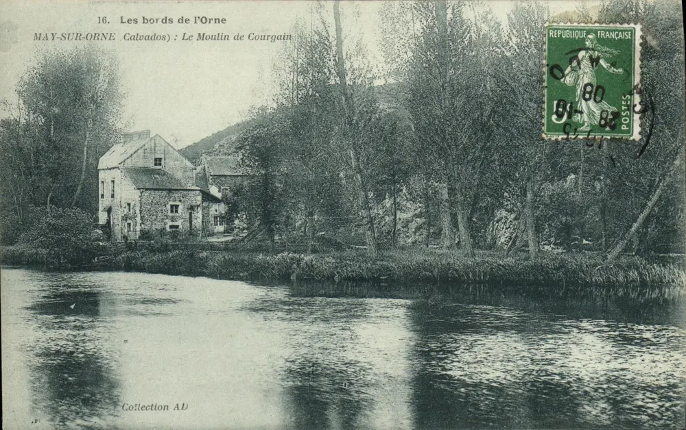 Las orillas de la Orne — El Molino de Courgain — Colección AD - Anverso