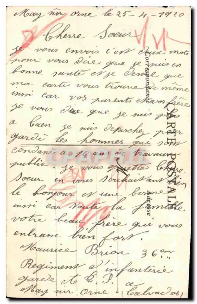 May-sur-Orne — Vue sur la Laize — Coll. Wilm - Verso