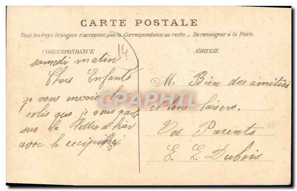 Le Mesnil-Durand — A Igreja — E. Féron, Editor, Caen - Verso