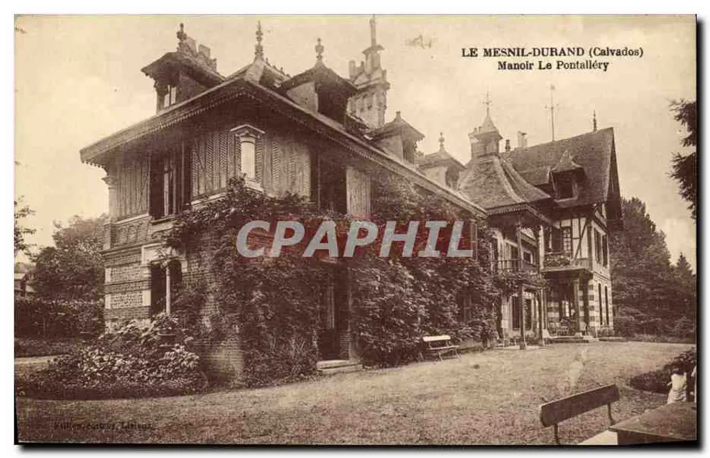 Le Mesnil-Durand (Calvados) — Château Le Pontalléry — editor: Fulligny & Cie, Lille - Frente