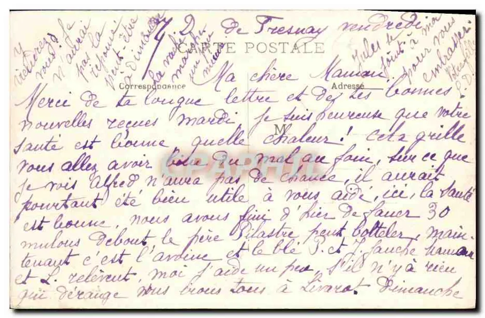 MESNIL-MEAUGER — Propriedade de M. L. Bardel — Editor: L. Bardel - Verso