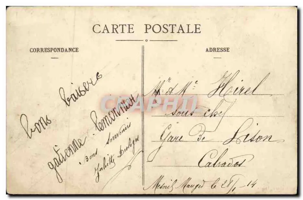 Le Mesnil-Mauger - De Marronniers — uitg. Lillion, Lisleux - Achterkant