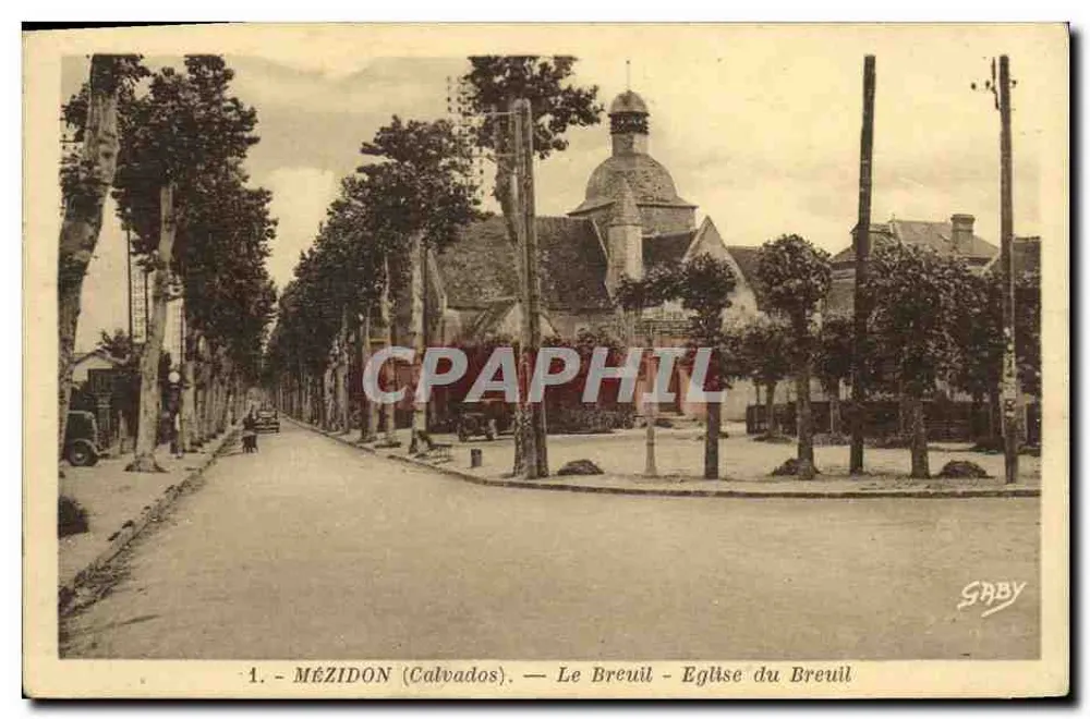 Mézidon (Calvados) — Le Breuil — Kirche von Le Breuil — Verlag Gaby, n°1 - Vorderseite