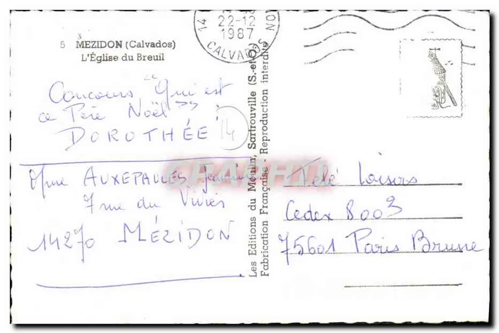 Église du Breuil — vue générale — Les Éditions du Ménil, Sartrouville - Verso