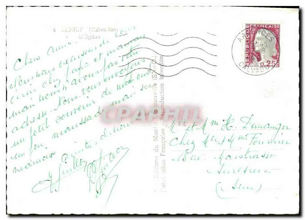Igreja de Modulff — Calvados — Éditions du Motif de Trouville - Verso